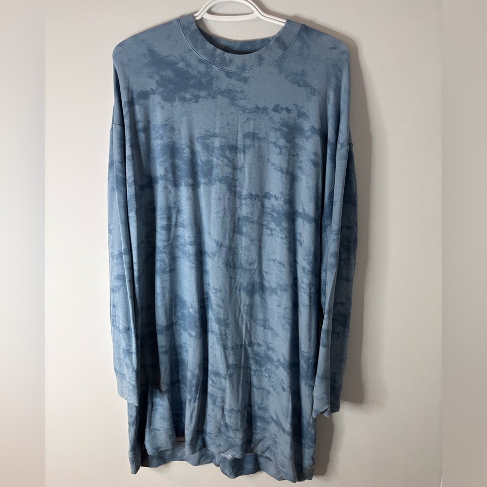 Miiyu Blue Tie-Dye Long Sleeve Shirt - Picture 2 of 5